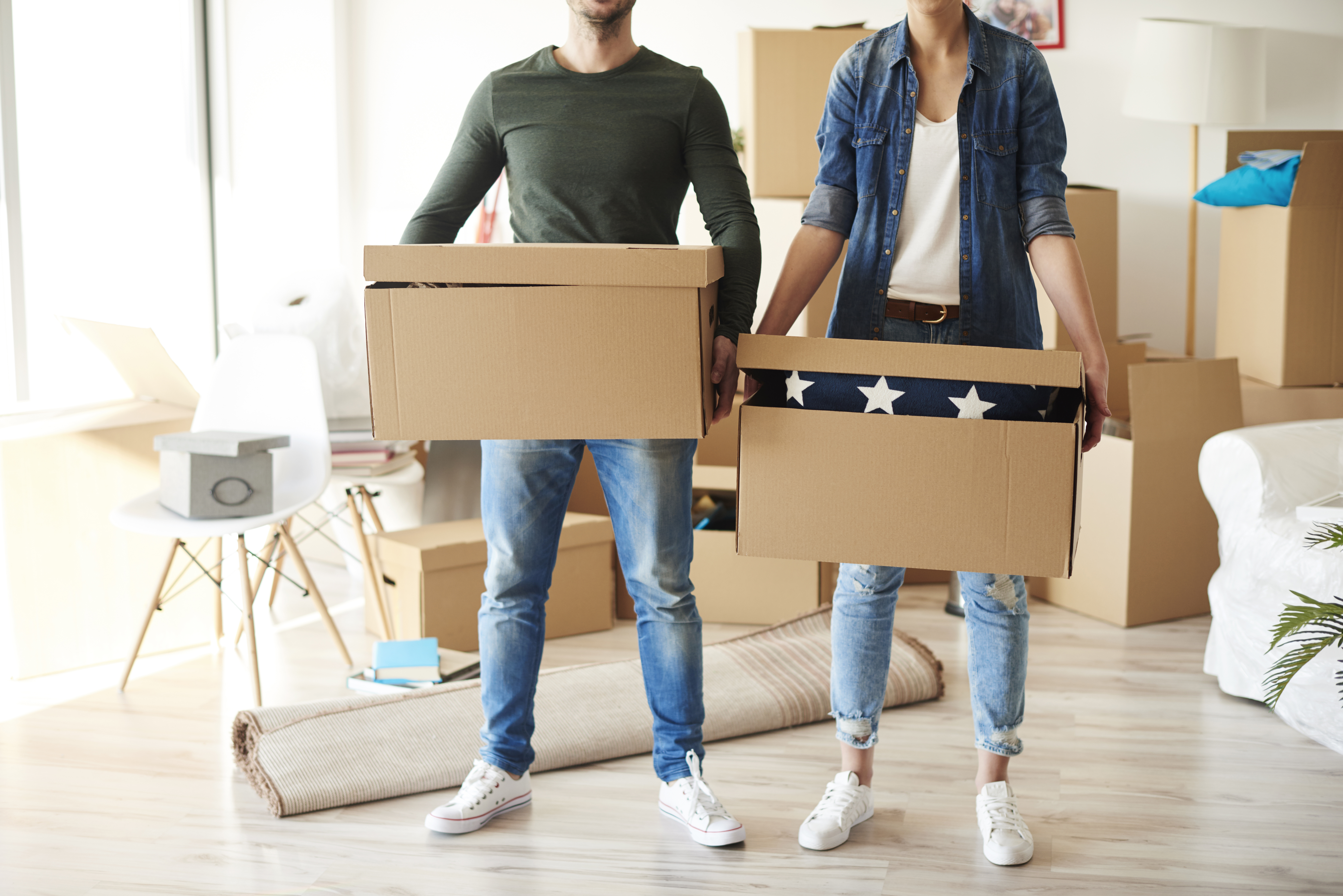Moving truck and movers